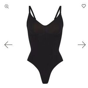 NWOT SKIMS Seamless Sculpt Thong Bodysuit - Onyx